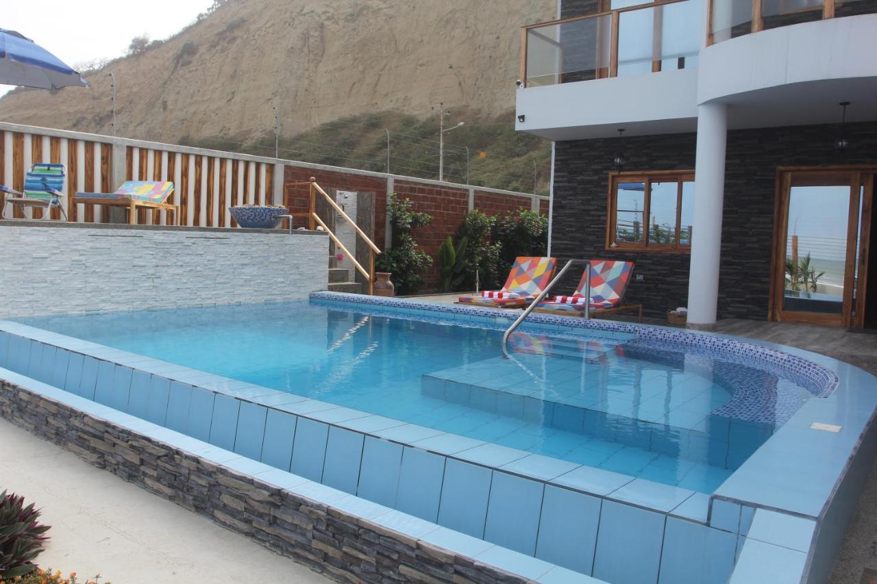 El Ocaso Oceanfront Apartment Canoa Eksteriør billede