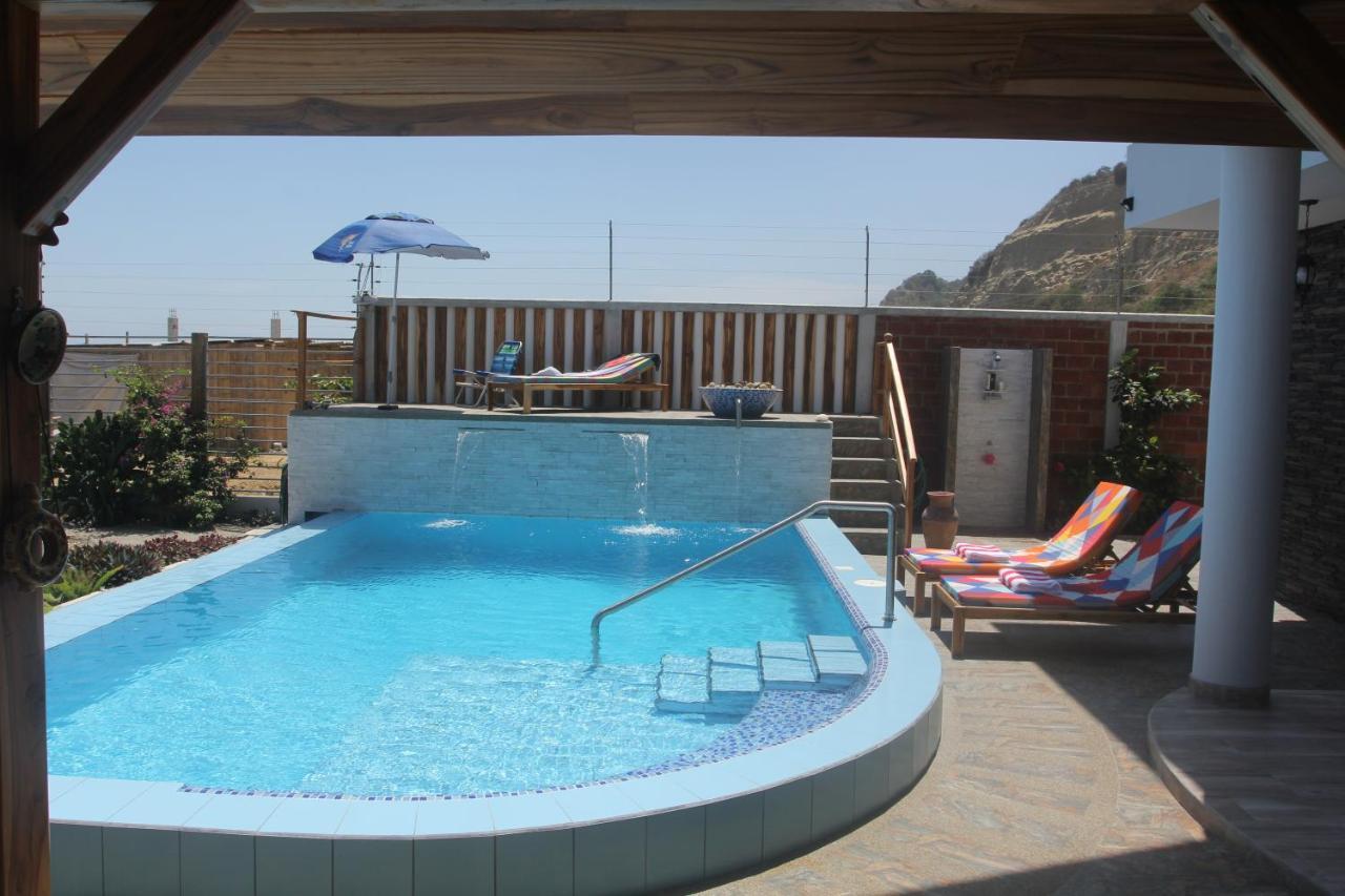 El Ocaso Oceanfront Apartment Canoa Eksteriør billede